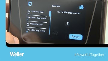 Reset solder drop counter | WellerTools WXsmart