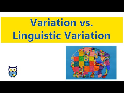 Variation vs. Linguistic Variation