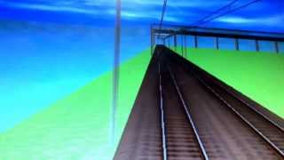 Railsim 自分のレイアウトをEF81で走った①