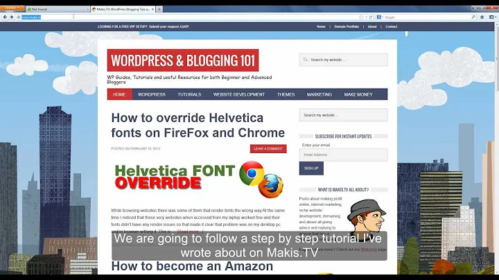 Helvetica Fonts CSS Override Tutorial by Makis.TV