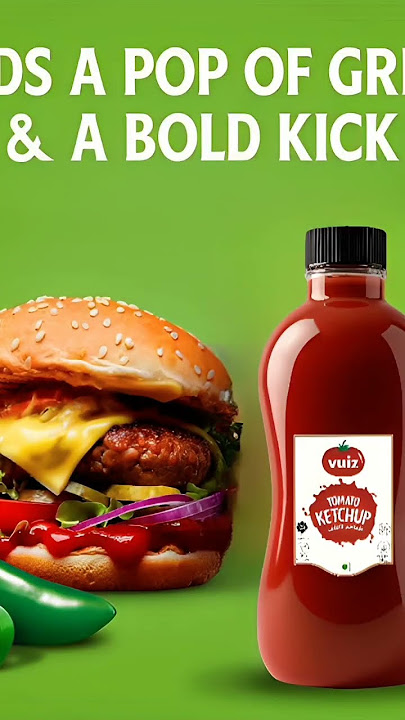 Vuiz™ Tomato Ketchup ❤️🌶️ Your perfect snacks partner #vuiz #TomatoKetchup #tasty #food #shorts #top