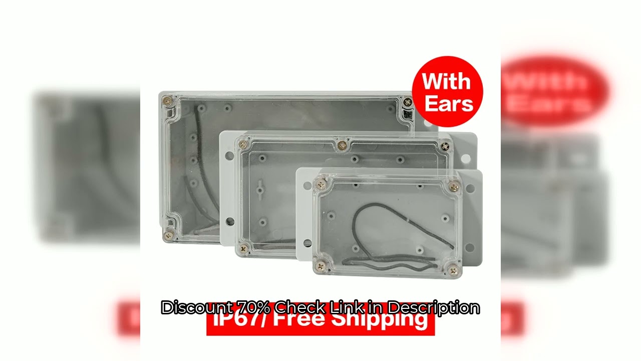IP67 Plastic Transparent Box Waterproof Enclosure Electronic Project Outdoor Instrument Electrical P