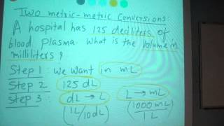 two step metric unit conversion