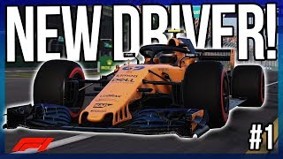 F1 2018 Career Mode | Mclarens New Driver! #1