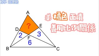 求面積 利用比例關係