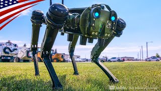 Robot Dogs Deployed As A Guard Dog At A U.s. Military Base