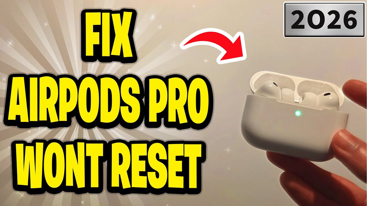 How To Fix AirPods Pro Won't Reset Or Connect issues - 2026 - YouTube