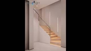 Man can live without a light on stairs, but it is so much better with led aluminum profile.