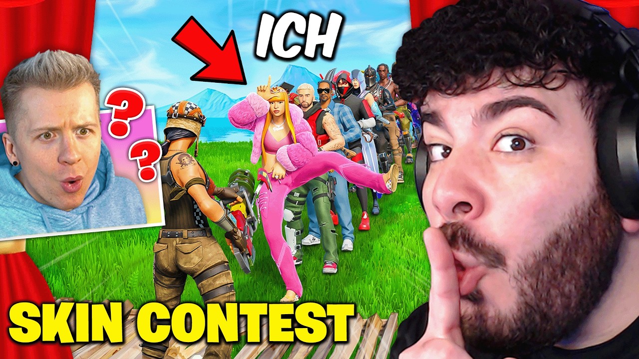 Ich gehe UNDERCOVER in ZYZTM's SKIN CONTEST doch er RASTET KOMPLETT AUS ... Fortnite