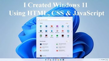 I Created Windows 11 Using HTML, CSS & JavaScript | ITTrainingsByUmarDraz