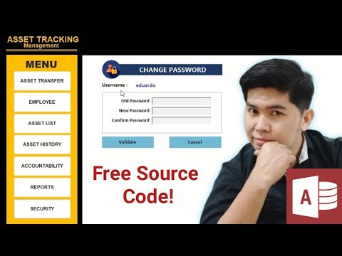 Simple CHANGE PASSWORD in Microsoft Access | Free Source Code Available | Edcelle John Gulfan