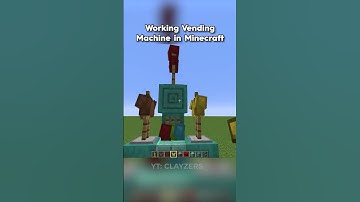 Working Vending Machine in Minecraft | #shorts
