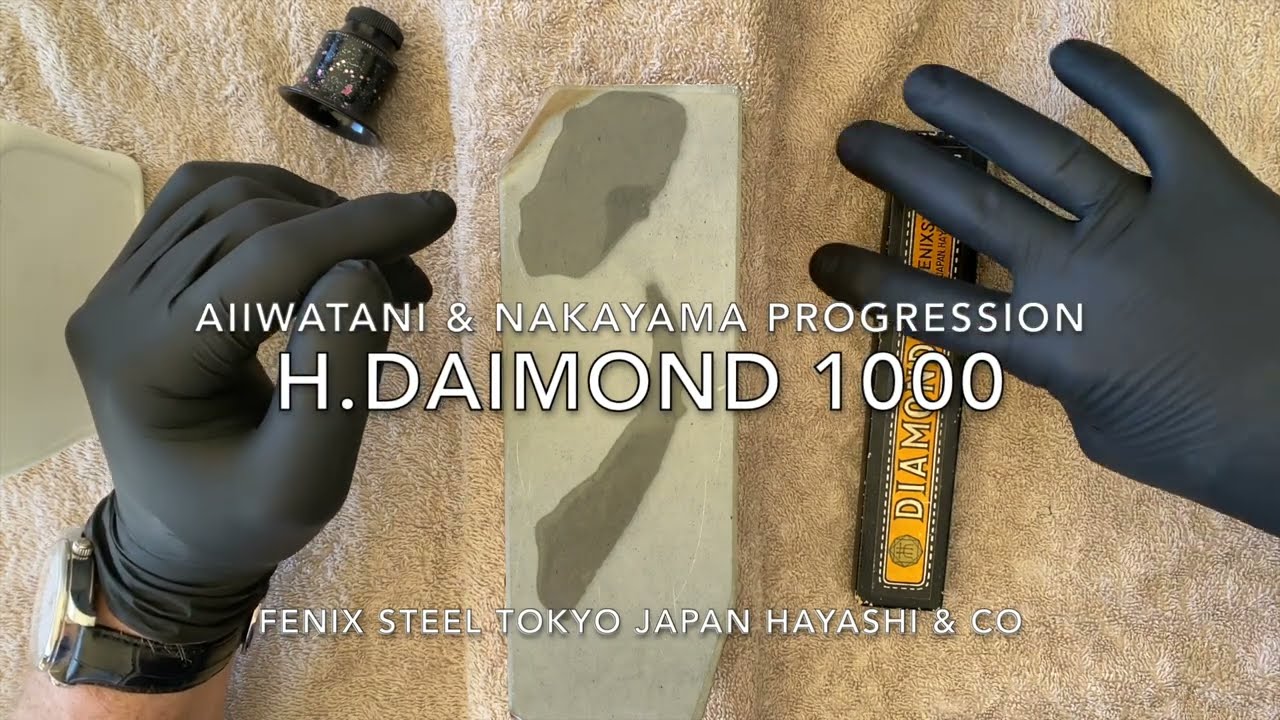 H.Diamond 1000 Straight Razor Honing - Aiiwatani & Nakayama