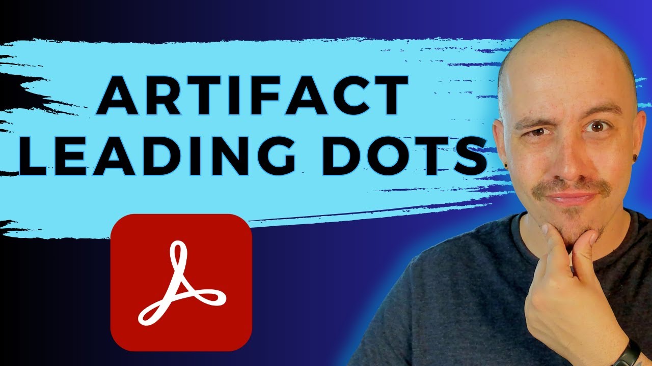 Artifact Tag Example How to artifact dots within Adobe Acrobat Pro Dc - YouTube