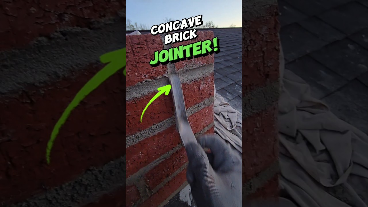 Smooth Out Mortar Joints With A Brick Jointer! #shorts