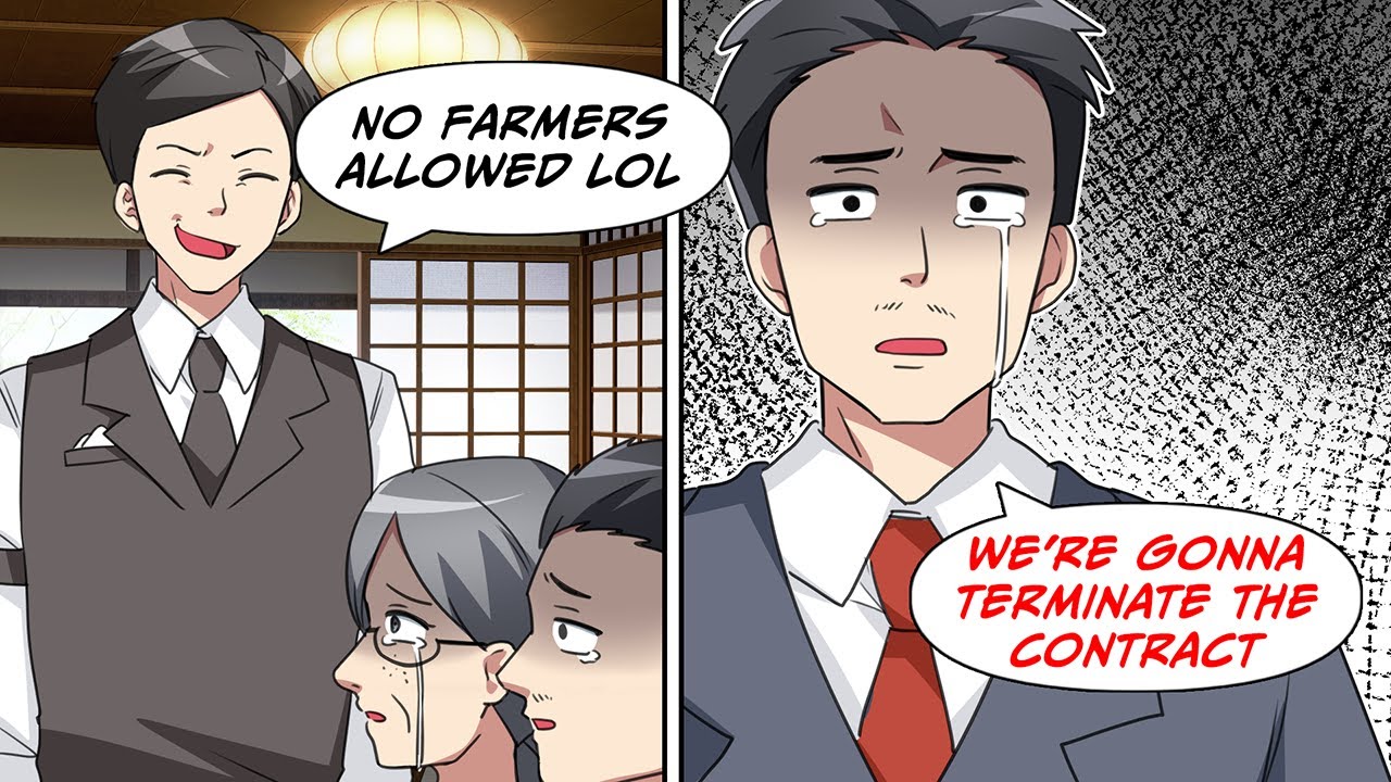 I made a reservation at a 5-Star Restaurant but they turned me down because I’m  farmer