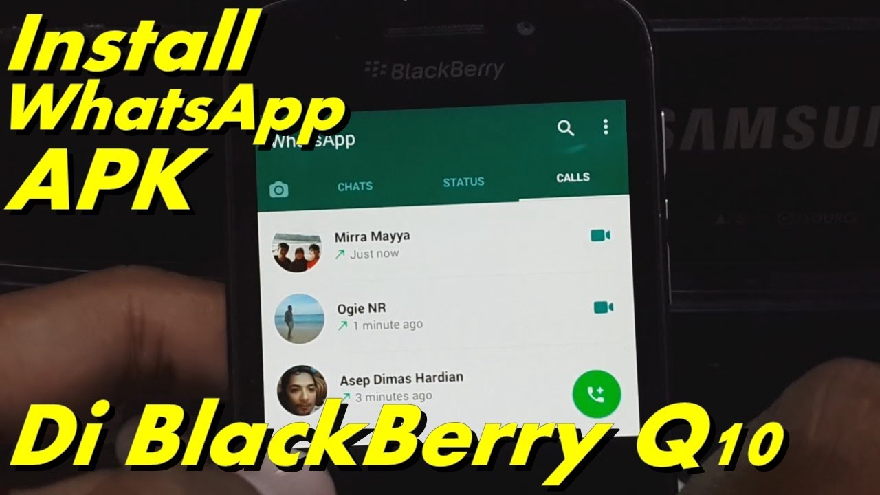 Install Whatsapp Apk Di Blackberry Os10 Youtube