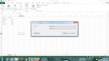 Excel 2013 Tutorial#73  Inquire tab in Excel 2013