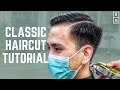 How To Cut A Classic Side Part Haircut (On Difficult Hair) - FULL MENS HAIRCUT TUTORIAL