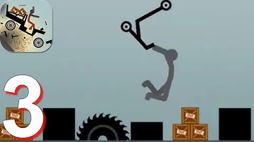 Ragdoll Dismounting Stickman - Gameplay Walkthrough Part 3 (Android)