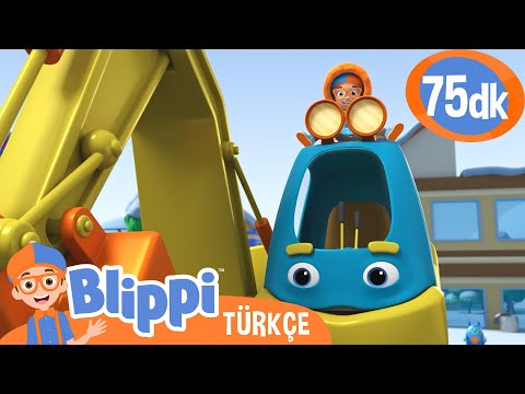 Blippi Karla Mücadele Aracını Keşfediyor ❄️ | Blippi Türkçe - Çocuklar için Eğitici Videolar