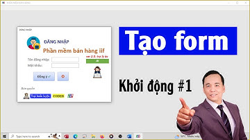 Tạo biểu tượng và form Login được đầu tiên khi chạy phần mềm bằng MS Access