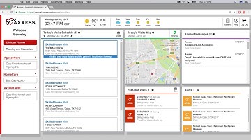 Axxess l Home Health Agency Software Clinician Planner