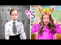 Princess gets ready for school  magical diy ideas for parents