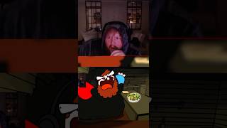 CaseOh Reacts To His Animation 😭 #caseoh #shorts #meme #gaming #funnyclips #twitch