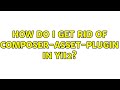 How do I get rid of composer-asset-plugin in yii2?