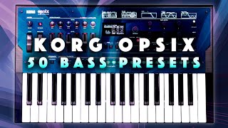 Korg Opsix: Bass Bank of Presets. Sound Demo. No Talking