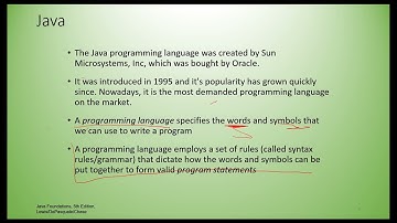 1436 (Java) Class Recording - Chapter 1 Part I