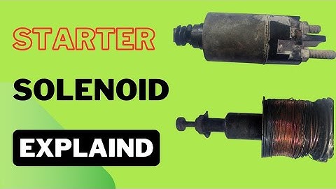 Starter Solenoid Explained || Pull in Coil || Holding Coil
