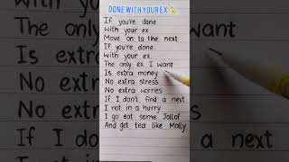 Download Lagu Done with your ex song lyrics by Gladdest. #donewithyourex #gladdest #songlyrics #trendysongs MP3