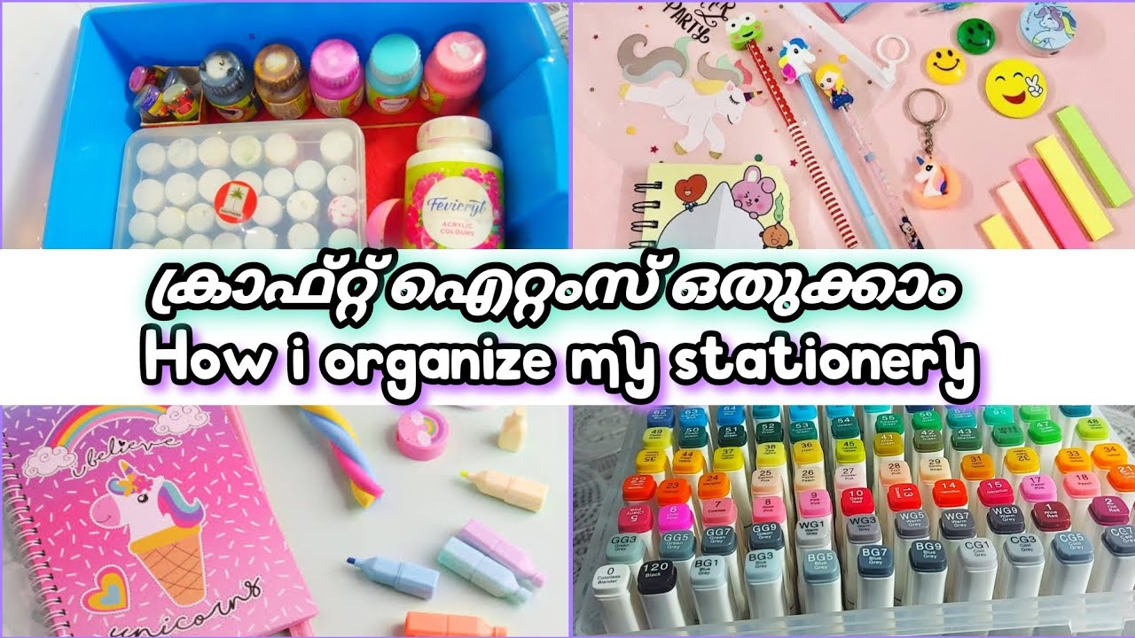 🍓Asmr stationery art craft items organizing🍑restock stationery🍎