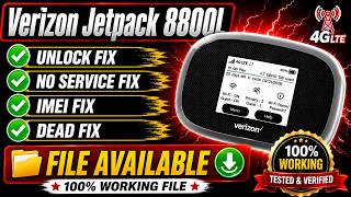 Verizon Jetpack 8800L Unlock & IMEI Repair | No Service Fix | 100% Working File khawargsm 2026