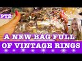 Part 2 - A New Bag Full of Vintage Rings. Thrifting Vlog 1/119