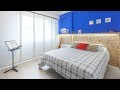 Decorar dormitorio juvenil azul con friso iluminado - Programa completo - Decogarden