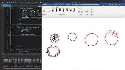 VBGN111-1 - VB.NET Asteroids Game - Finalise the asteroids graphic - part 1