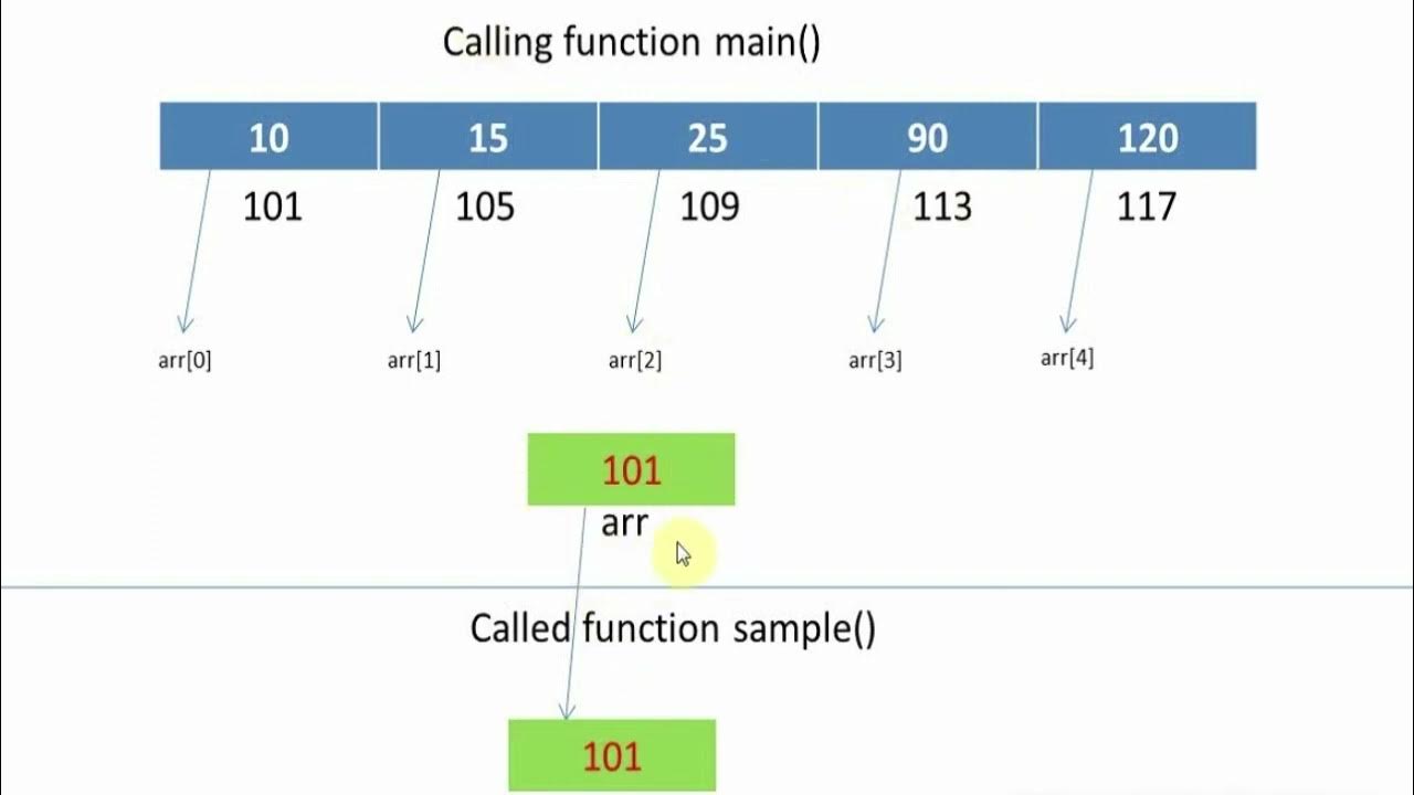 Passing an array to a function || DSA || C Programming - YouTube
