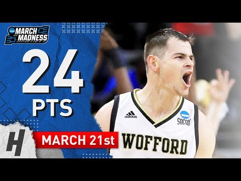 Fletcher Magee Full Highlights Seton Hall Pirates vs Wofford Terriers 2019.03.21 - 24 Points, SICK!