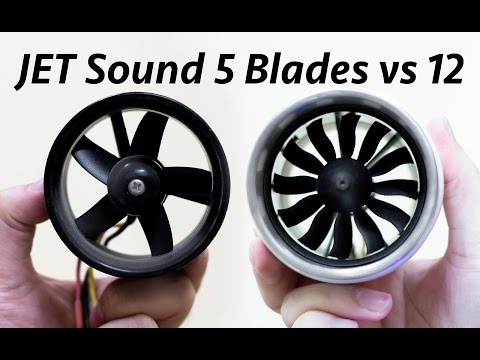 EDF Sound Comparison 12 Blade VS 5 Blade