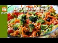 Para eliminar kilos de más y fortalecer el sistema inmune, ensalada de brócoli - Cocina Vegan Fácil