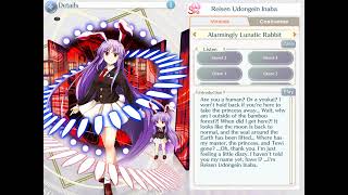 Reisen Udongein Inaba (IN) voice lines! Touhou LostWord