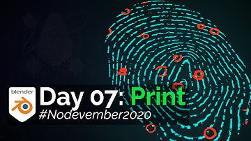 Nodevember 2020: Day 07 - Print (Blender 2.90 Cycles Timelapse)