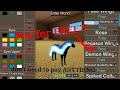 How to get any accessories and wings for 100 free in roblox horse world dont need robux