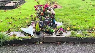 The grave of Ian Curtis lead singer of Joy Division