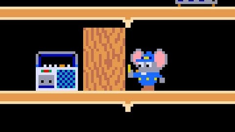 Mappy (Arcade) original video game | 22-round session for 1 Player 🐭🐱👮