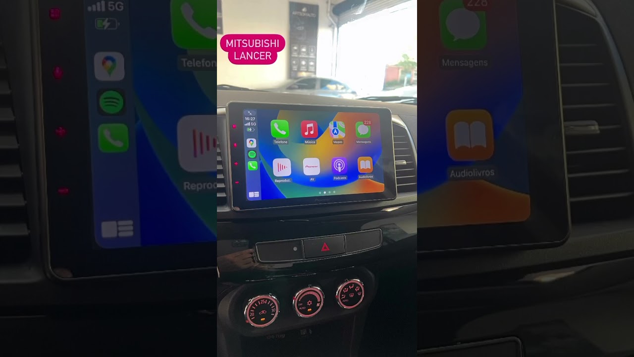Lancer Central Multimídia 9" CarPlay e Android Auto - ArtsomAuto  #automobile #applecarplaysemfio
