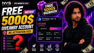 I Got a FREE $5K Instant Account from NYS Markets! 😱 No Activation Fees @nysmarketsofficial
